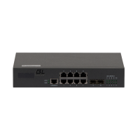Коммутатор L2 GIGALINK GL-SW-G201-10 8 портов Base-T 10/100/1000Mb/s портов, 2 SFP 1000Mb/s, 1U 19'''', 220В