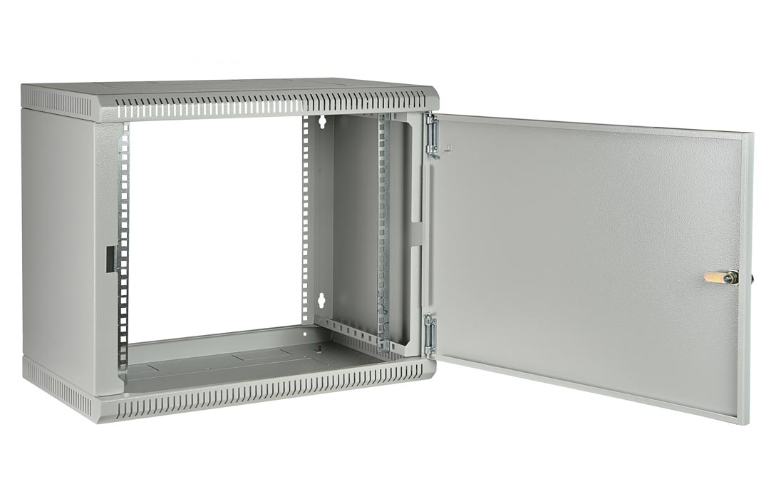 Шкаф телекоммуникационный настенный разборный 19”,6U(600x650), ШТ-НСр-6U-600-650-М дверь металл ССД