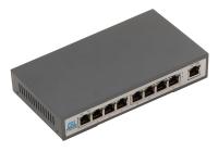 Коммутатор PoE GIGALINK GL-SW-F001-08PS, 8 портов, 120Вт,