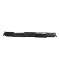 Патч-панель 19", 1U, 12 портов, CAT5e