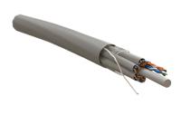 Кабельная сборка категория 5e Hyperline UUTP4x6W-C5E-S24-IN-LSZH/LSZH-GY C 6 неэкранированных кабелей U/UTP 4х2х0,51 (24 AWG), однопроволочные 458436 