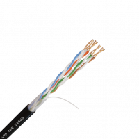 Кабель NetLink NL-CU UTP 4PR STANDART 24 AWG CAT5e 305м ВНЕШНИЙ ЧЕРНЫЙ