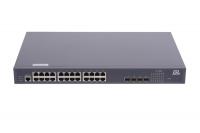 Управляемый коммутатор L2 POE GIGALINK GL-SW-G204-28P, 24 порта, 1U, 220V, 400W