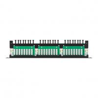 Коммутационная панель 19", 0,5U, 24 порта, Кат.5e, RJ45/8P8C, 110/KRONE, T568A/B NIKOMAX NMC-RP24UD2-HU-BK