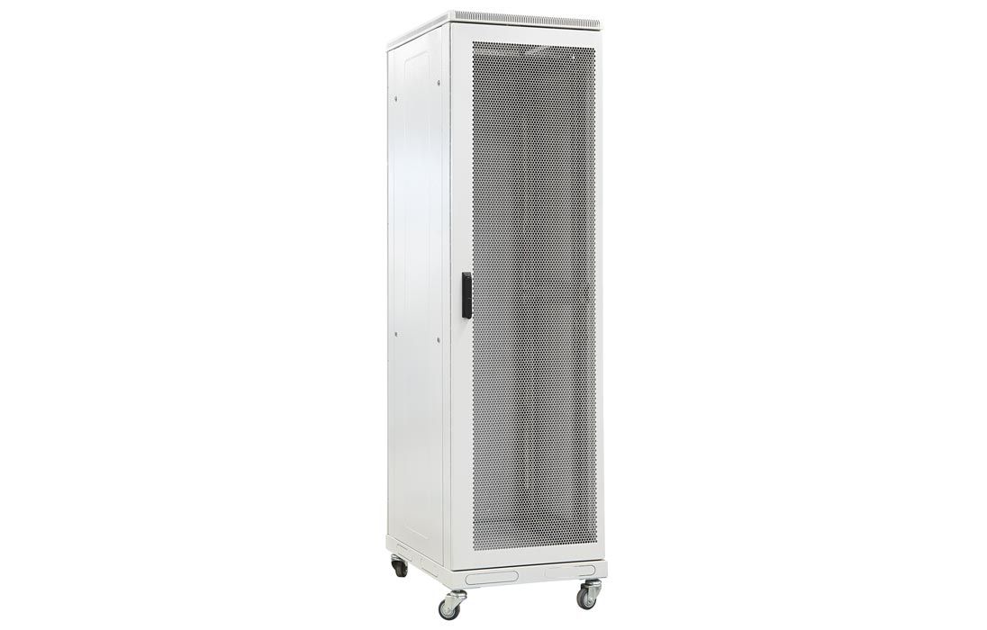 Шкаф телекоммуникационный напольный 19",42U(800x800), ШТ-НП-42U-800-800-П, передняя дверь перфорированная ССД