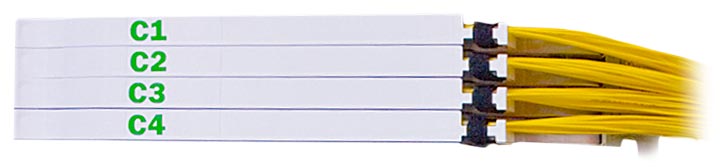 Блок кроссовый 4 модуля П КБ4-96SC-96SC/SM-96SC/UPC ССД ВОКС-ФП-СТ