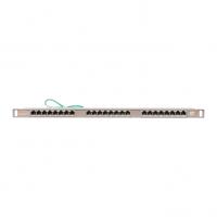 Коммутационная панель 19", 0,5U, 24 порта, Кат.6,  RJ45/8P8C, 110/KRONE, T568A/B NIKOMAX NMC-RP24SE2-HU-MT