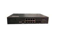 Управляемый коммутатор GIGALINK GL-SW-F201-10, L2, 8 портов 10/100Мб/с BASE-T, 2x10/100/1000Мб/с Base-X