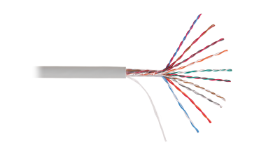 Кабель U/UTP 25 пар, Кат.5, медь, 24AWG, серый, 305м NIKOLAN NKL 5110A-GY