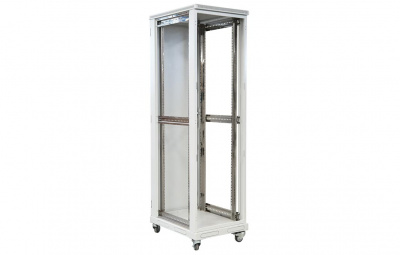 Шкаф телекоммуникационный напольный 19",27U(600x1000), ШТ-НП-27U-600-1000-М, передняя дверь металл ССД