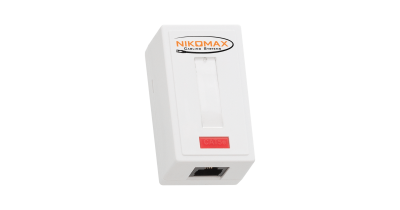 Настенная розетка NMC-WO1UD2-WT, 1 порт, Кат.5e, RJ45/8P8C