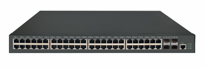 Управляемый L2 PoE коммутатор GIGALINK GL-SW-G204-52P, 48 портов, 1U, 220V, 370 Вт