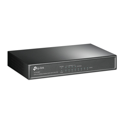 Коммутатор TL-SF1008P , 4 порта PoE, 100 Мбит/с.