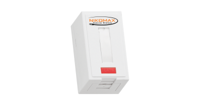 Корпус настенной розетки NMC-MB1P-ST-WT, 1 порт