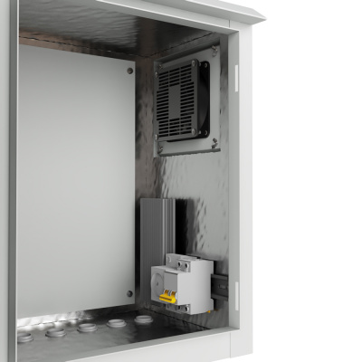Термошкаф настенный ip55 400x300x500 (ШxГxВ) серый (RAL 7035), SRT05-4030.50-GY