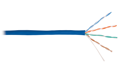 Кабель U/UTP 4 пары,Кат.5e, медь, 24AWG, внутренний, зеленый, 305м NIKOLAN NKL NKL 4100A-GN