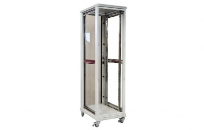 Шкаф телекоммуникационный напольный 19",42U(600x1000), ШТ-НП-42U-600-1000-С, передняя дверь стекло ССД