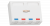 Корпус настенной розетки NMC-MB4P-ST-WT, 4 порта Корпус настенной розетки NMC-MB4P-ST-WT, 4 порта