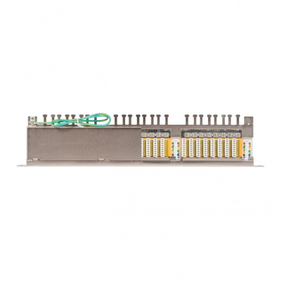 Коммутационная панель 19", 0,5U, 24 порта, Кат.6,  RJ45/8P8C, 110/KRONE, T568A/B NIKOMAX NMC-RP24SE2-HU-MT
