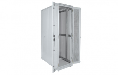 Шкаф телекоммуникационный напольный серверный 19"42U(600x1200) , ШТ-НП-С-42U-600-1200-ПП передняя,задняя двери перфорированные ССД