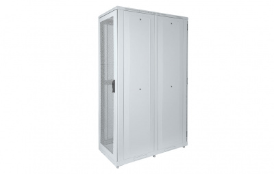 Шкаф телекоммуникационный напольный серверный 19",42U(800x1000) , ШТ-НП-С-42U-800-1000-ПП передняя,задняя двери перфорированные ССД
