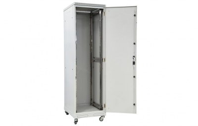 Шкаф телекоммуникационный напольный 19",27U(600x800), ШТ-НП-27U-600-800-М, передняя дверь металл ССД