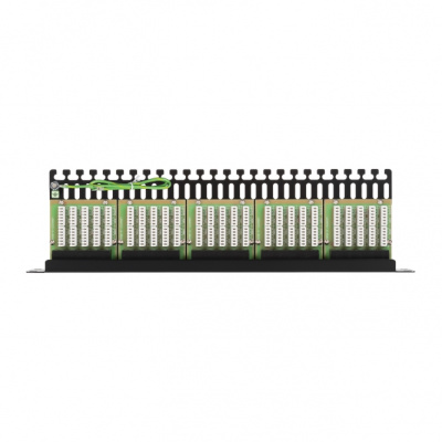 Коммутационная панель 19, 1U, 50 портjd, Кат.6, RJ45/8P8C, 110/KRONE, T568A/B NIKOMAX NMC-RP50UC3-1U-BK