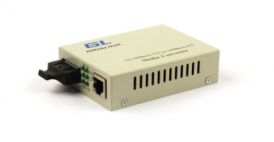 Медиаконвертер GIGALINK GL-MC-UTPF-SC2F-19MM-0850 UTP, 10/100Мбит/c, MM, 2xSC, 850 нм, 19 дБ, до 2 км
