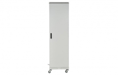 Шкаф телекоммуникационный напольный 19",42U(600x600), ШТ-НП-42U-600-600-М, передняя дверь металл ССД