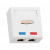 Настенная розетка NMC-WO2SD2-WT, 2 порта, Кат.5e, RJ45/8P8C