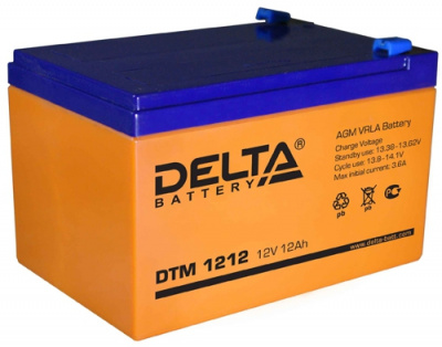 Аккумуляторные батареи Delta DTM, 12В, 0.8-26 Ач