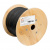 Кабель UTP 4PR 24AWG CAT5 305м. черный внешний с одножильным тросом